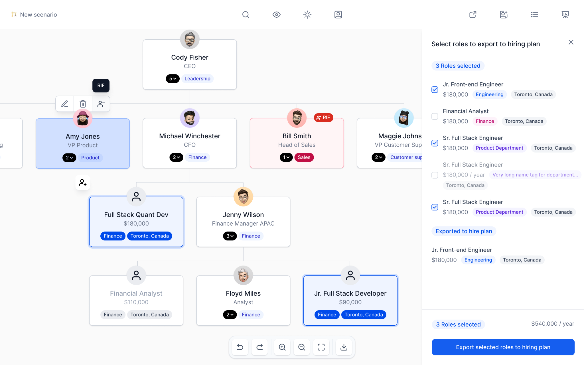 Org restructuring in Agentnoon